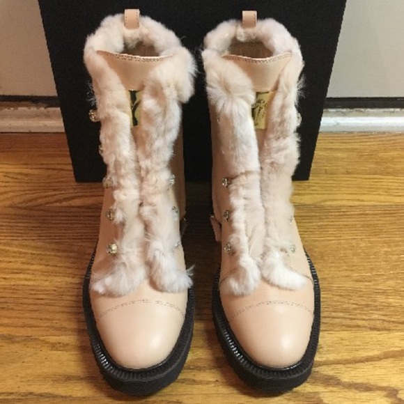 Giuseppe Zanotti Shoes - BRAND NEW!! Giuseppe Zanotti - Hilary Fur Boots US 8 | IT 38 (NIB)